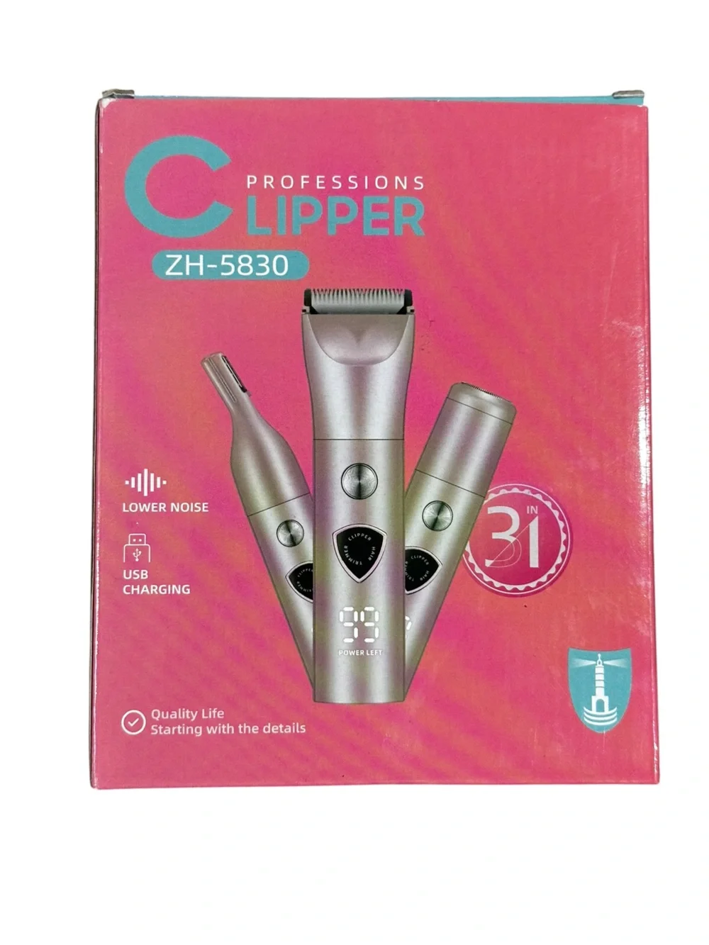 Set of 3 in 1 Women's Electric Hair Removal Device USB Rechargeable NIB